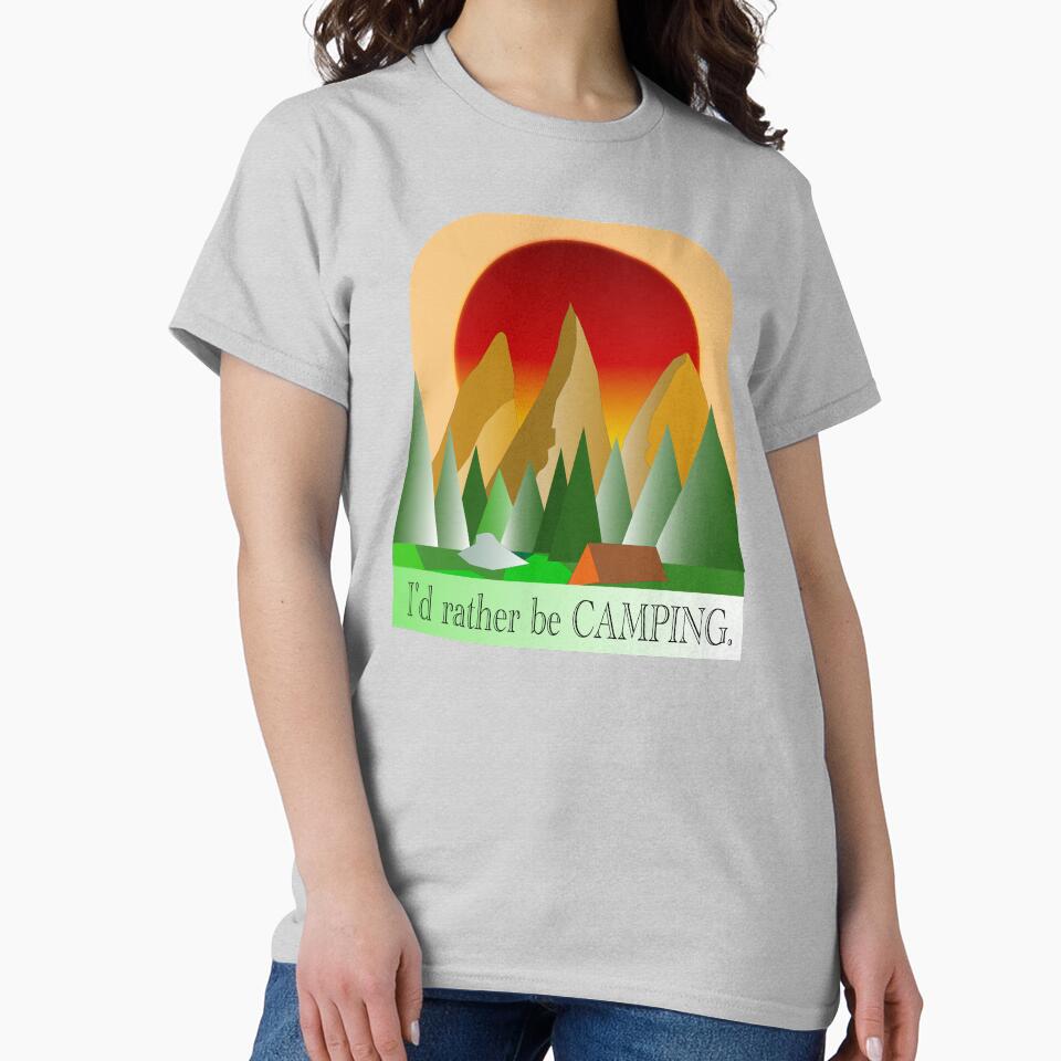 I'd Rather Be Camping 2 by EdwardMonet T-Shirts, Hoodie, Sweatshirt | BlankRebels.com (Image 2)