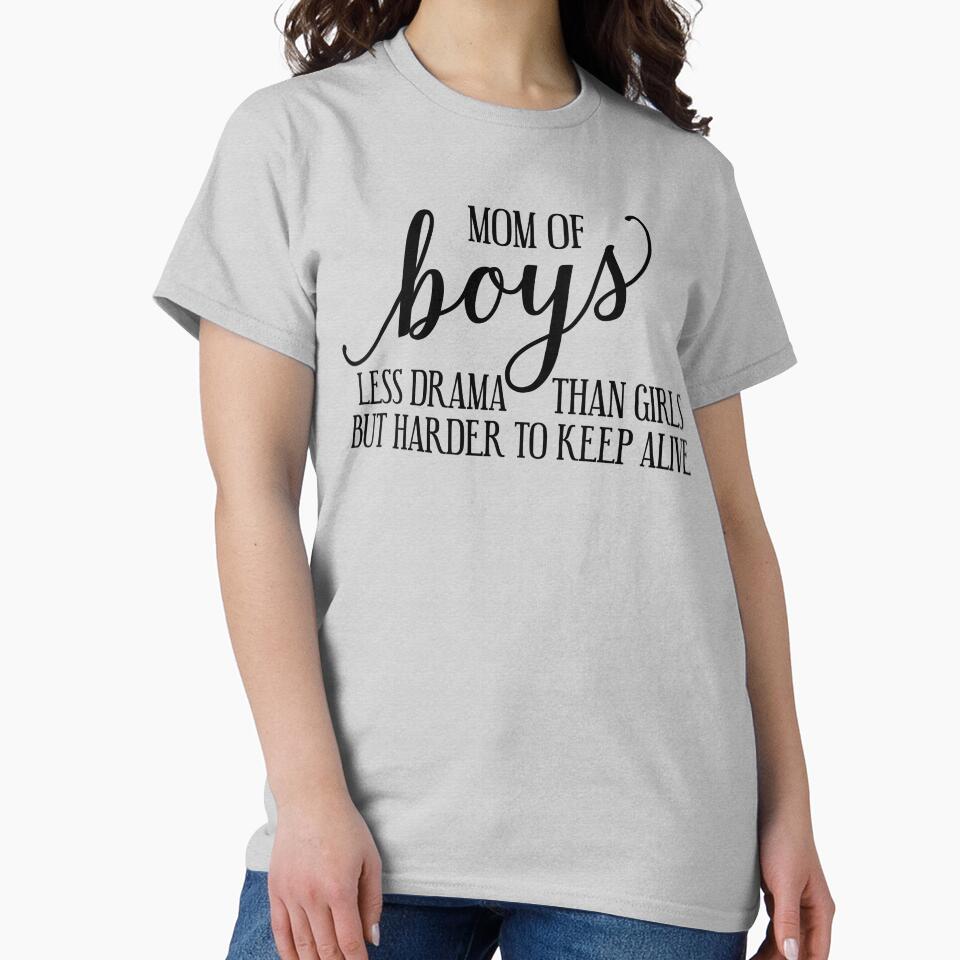 Mom Of Boys by fashiony T-Shirts, Hoodie, Sweatshirt | BlankRebels.com (Image 2)