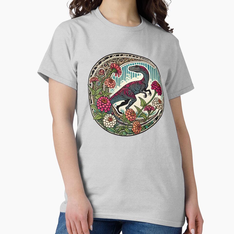 Floral Dino by Boog Monst T-Shirts, Hoodie, Sweatshirt | BlankRebels.com (Image 2)