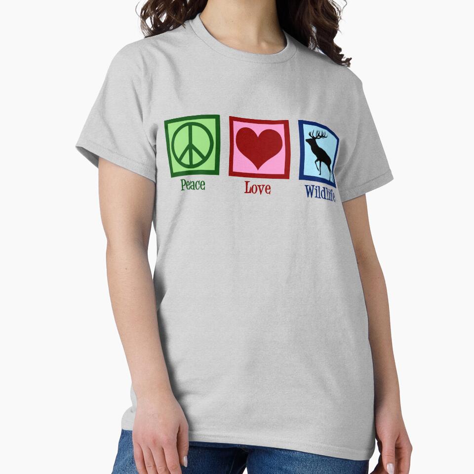 Peace Love Wildlife by Epic Love Designs T-Shirts, Hoodie, Sweatshirt | BlankRebels.com (Image 2)