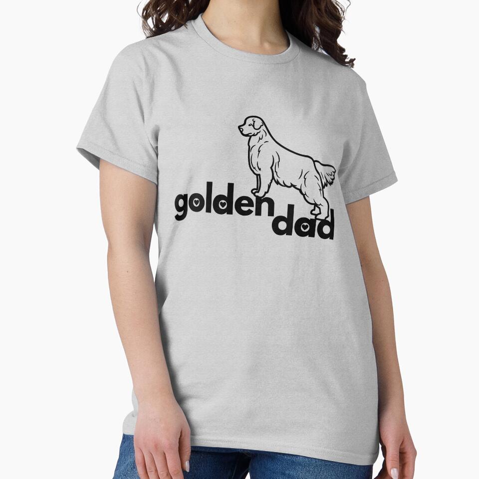 golden retriever dad gift by MameDesign T-Shirts, Hoodie, Sweatshirt | BlankRebels.com (Image 2)