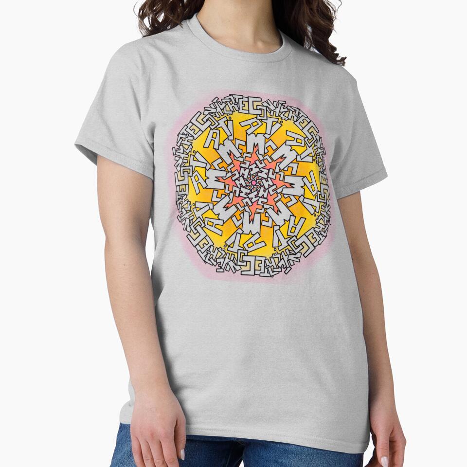 writing mandala "know your self" by davidxavier T-Shirts, Hoodie, Sweatshirt | BlankRebels.com (Image 2)