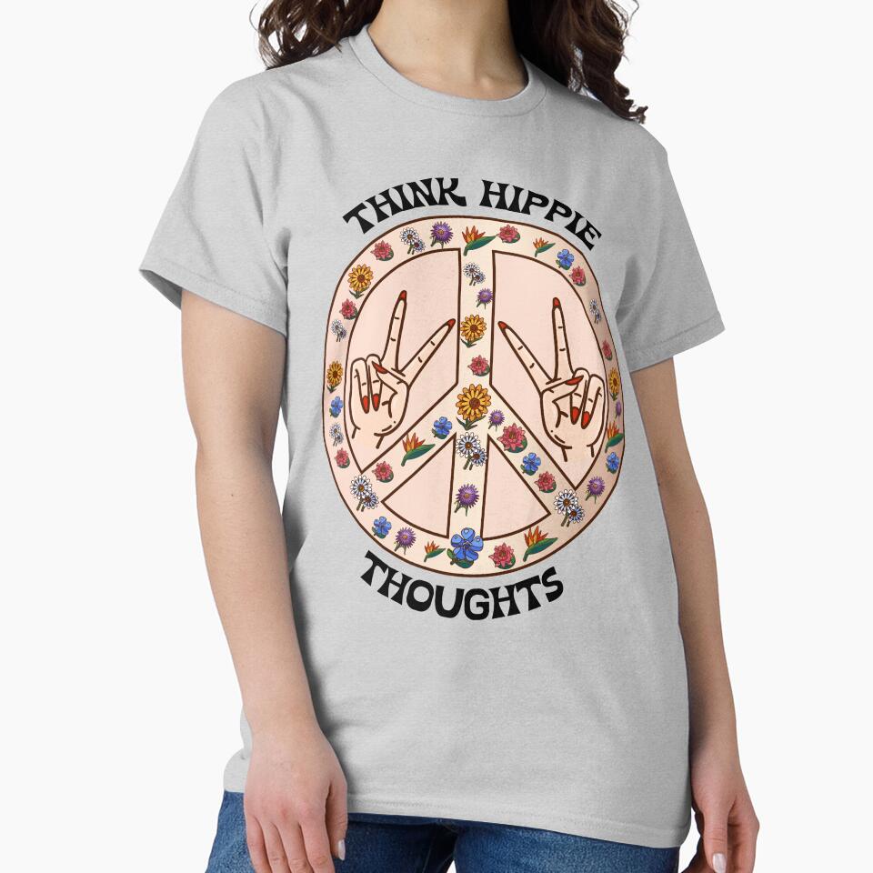 Copy of Think Hippie Thoughts by HighCiti T-Shirts, Hoodie, Sweatshirt | BlankRebels.com (Image 2)