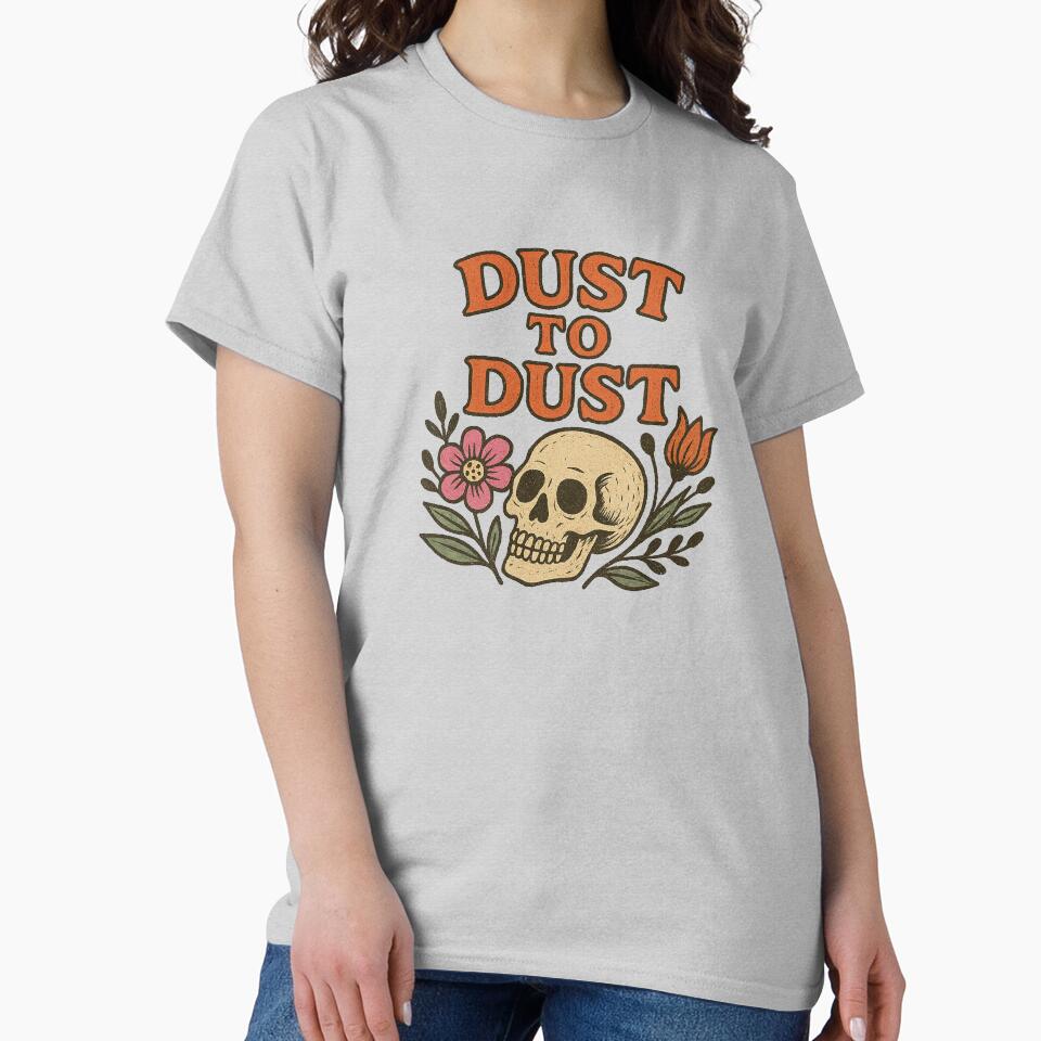 Dust to Dust Skull Gothic Dark Art Design by Boog Monst T-Shirts, Hoodie, Sweatshirt | BlankRebels.com (Image 2)