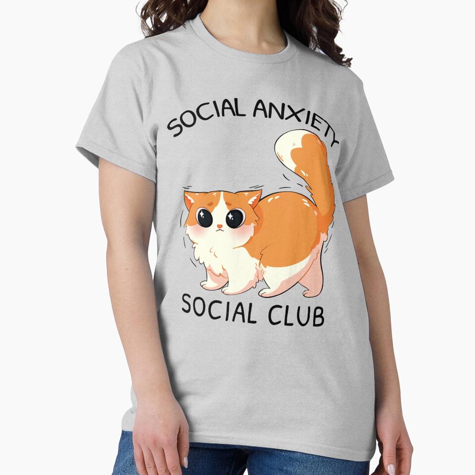 social anxiety social club by hunnydoll T-Shirts, Hoodie, Sweatshirt | BlankRebels.com (Image 2)