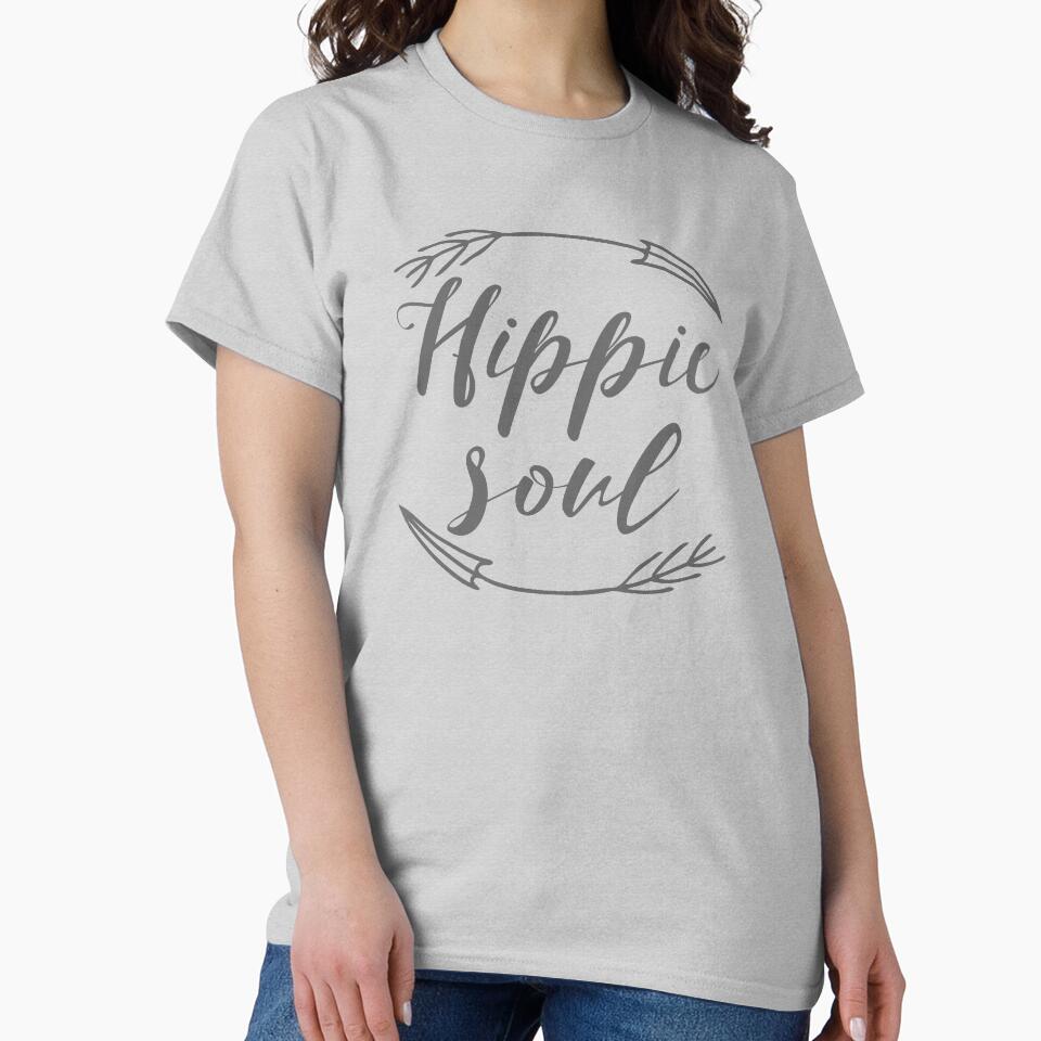 Hippie Soul Bohemian Hipster Flower Child Novelty design by nikkidawn74 T-Shirts, Hoodie, Sweatshirt (Image 2)