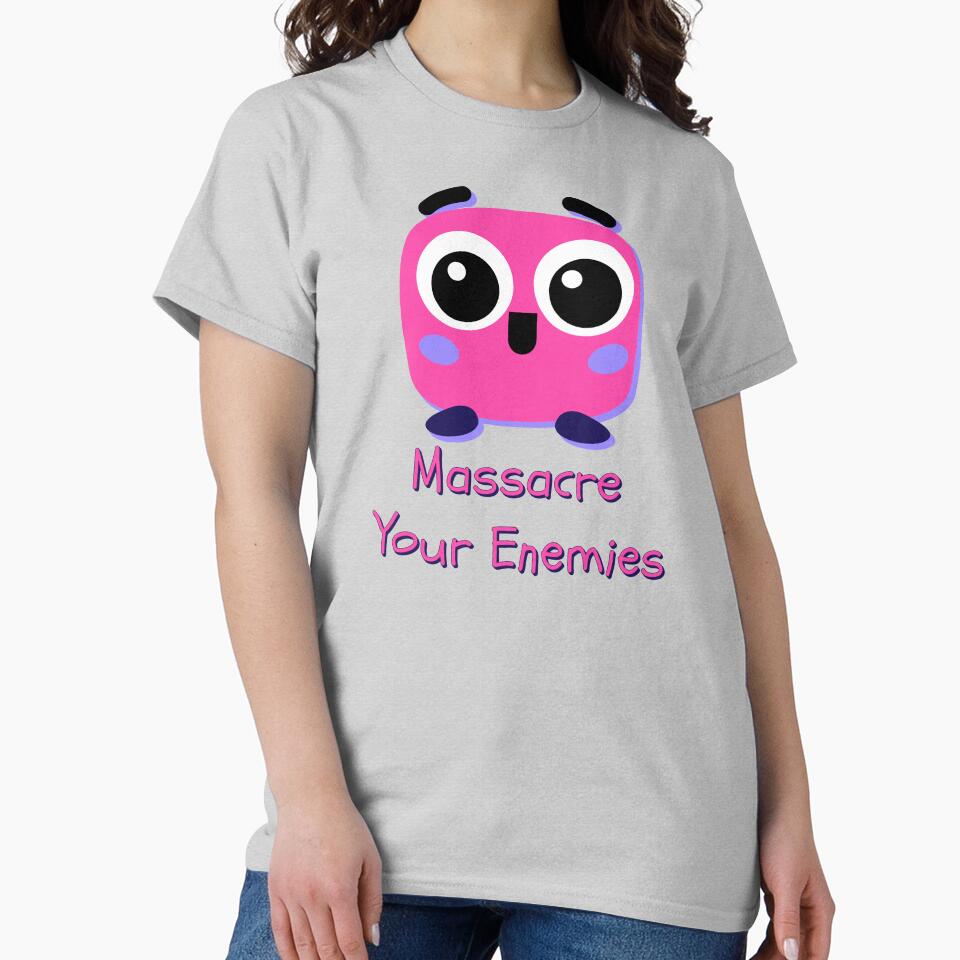 Massacre Your Enemies Cute Cartoon Big Eyes Ironic Design by IronicBGear