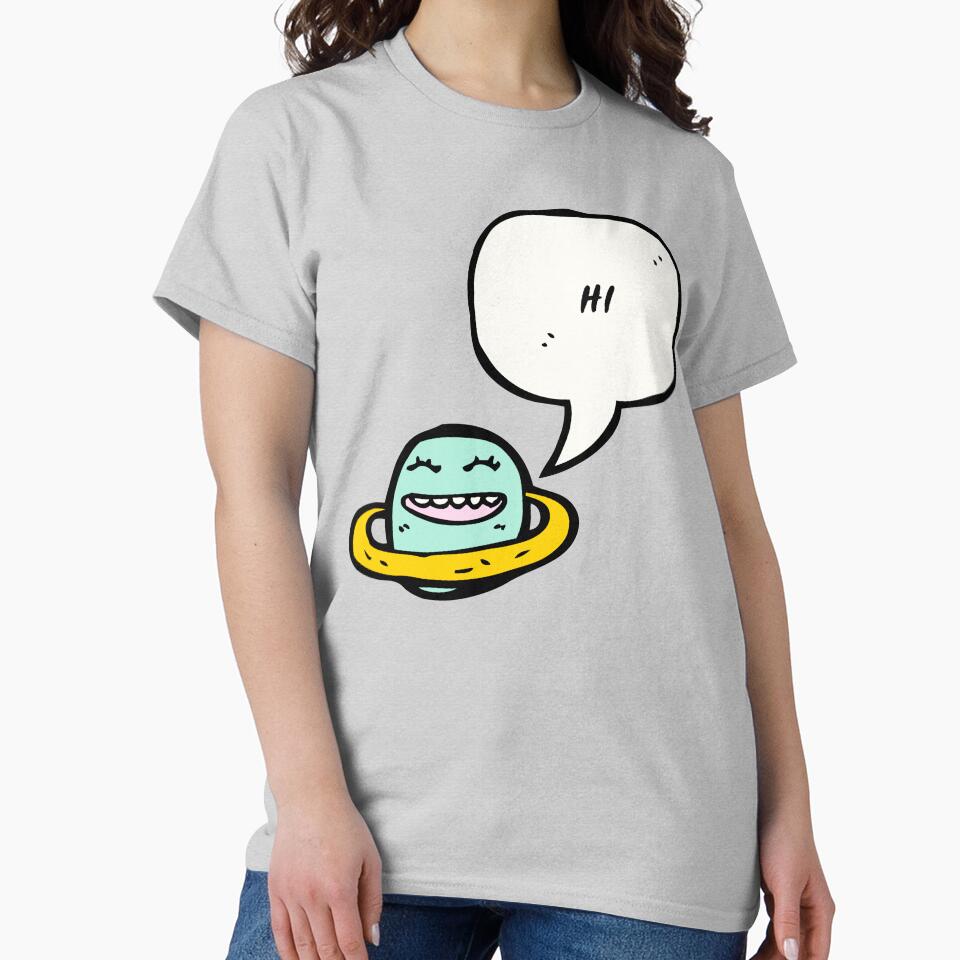 HI!,  Happy Planet by cgroenewald T-Shirts, Hoodie, Sweatshirt | BlankRebels.com (Image 2)