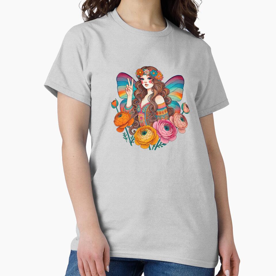 Hippie Fairy by Boog Monst T-Shirts, Hoodie, Sweatshirt | BlankRebels.com (Image 2)