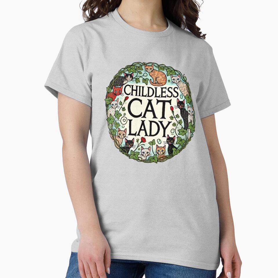 Childless Cat Lady by Boog Monst T-Shirts, Hoodie, Sweatshirt | BlankRebels.com (Image 2)