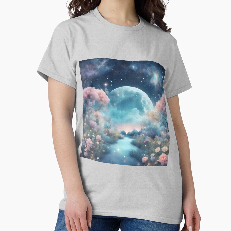 Azure Moon Serenity: Celestial Gardens of Inner Peace by Celestial Charm Co T-Shirts, Hoodie, Sweatshirt (Image 2)