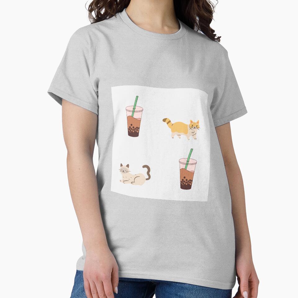 Cute cats and boba milk tea by greenteakitty T-Shirts, Hoodie, Sweatshirt | BlankRebels.com (Image 2)