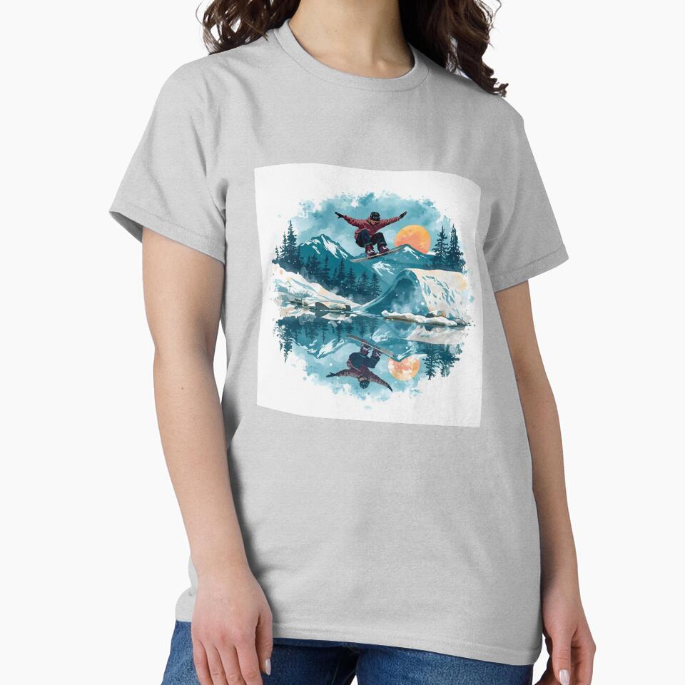 Snowboard Waterscape by FitEnvy T-Shirts, Hoodie, Sweatshirt | BlankRebels.com (Image 2)