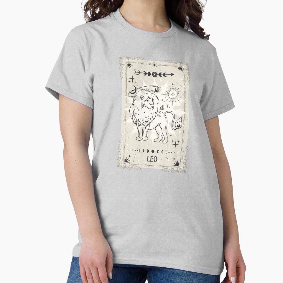 Tarot card Leo zodiac by MonochromeEcho T-Shirts, Hoodie, Sweatshirt | BlankRebels.com (Image 2)