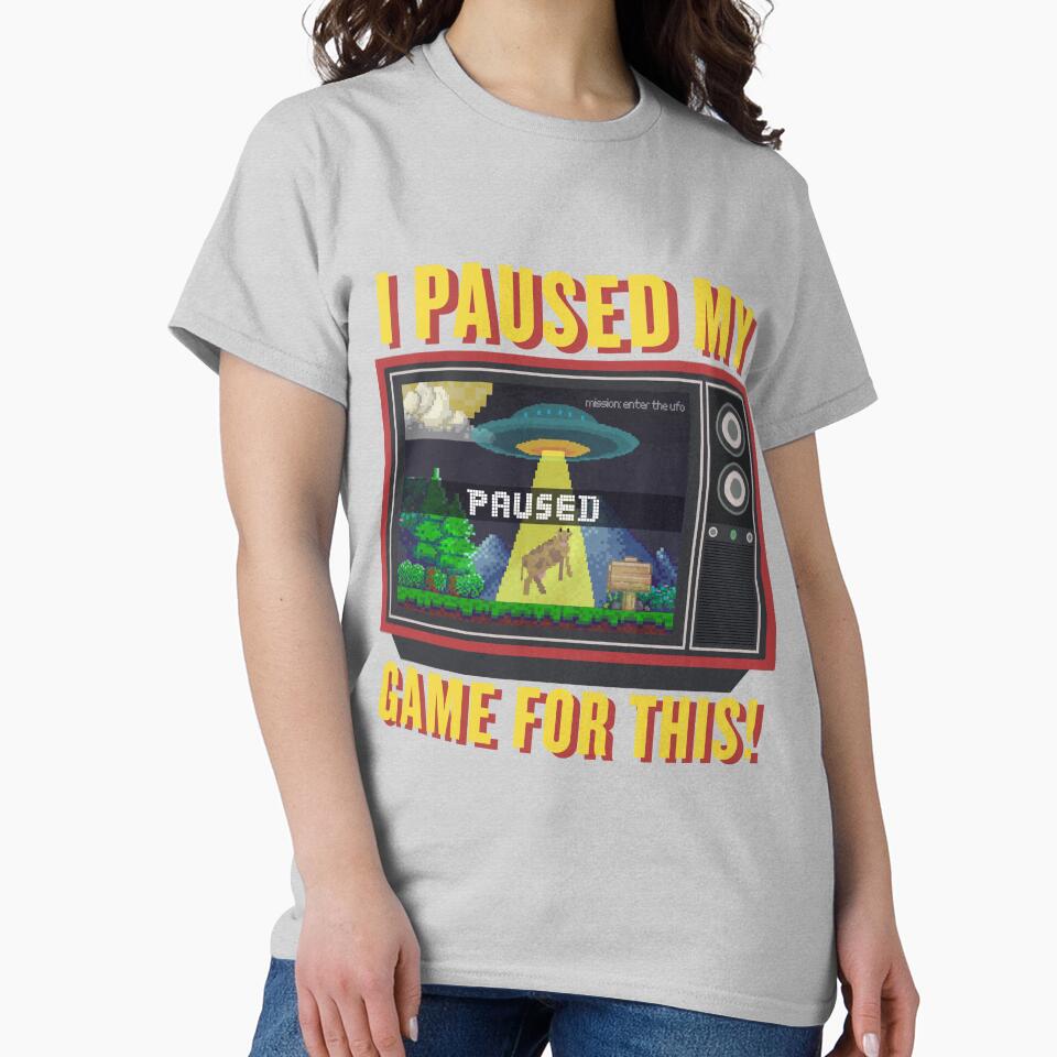 I Paused My Game For This Gaming Addict Design by Robbo's Tees Designs Hoodie, Sweatshirt | BlankRebels.com (Image 2)