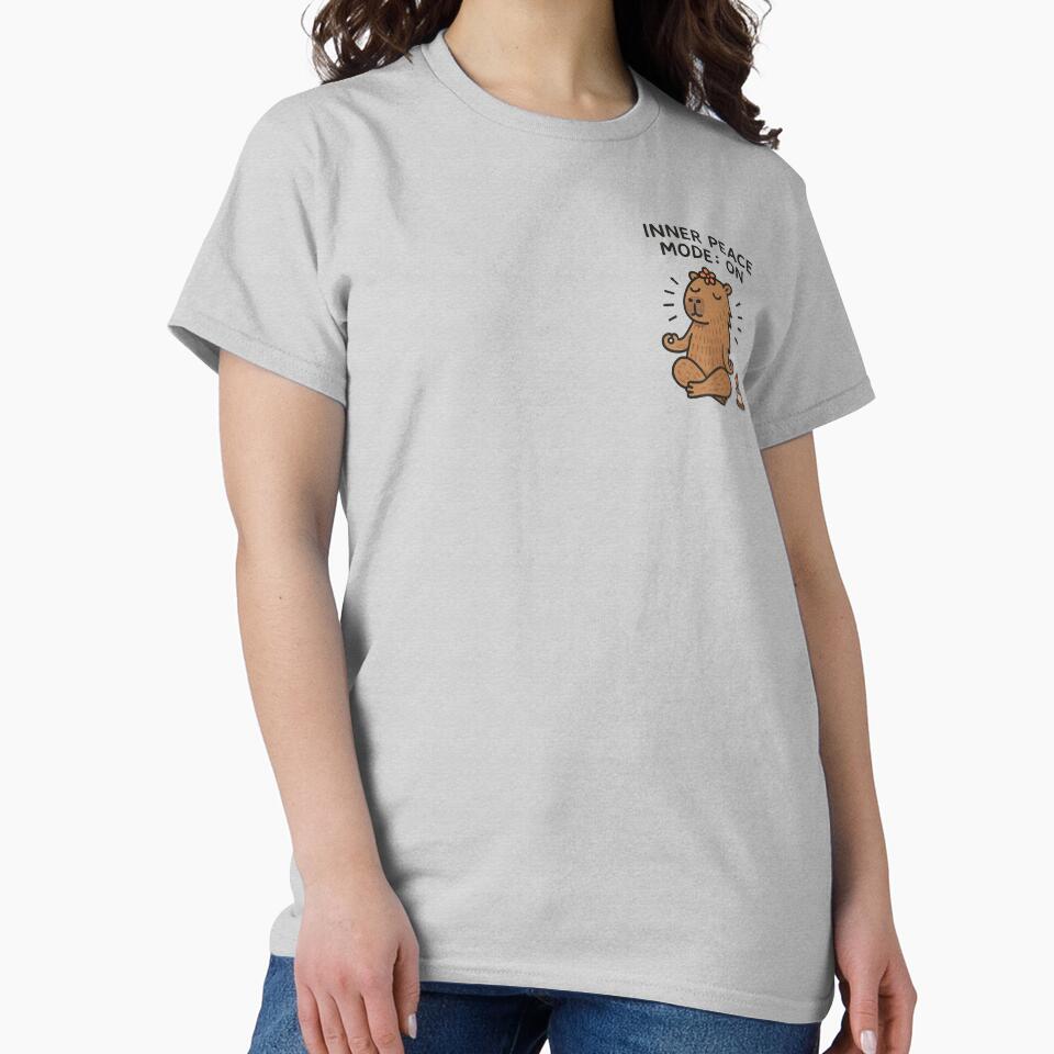 Inner Peace Funny Meditating Capybara by RR-Arts T-Shirts, Hoodie, Sweatshirt | BlankRebels.com (Image 2)