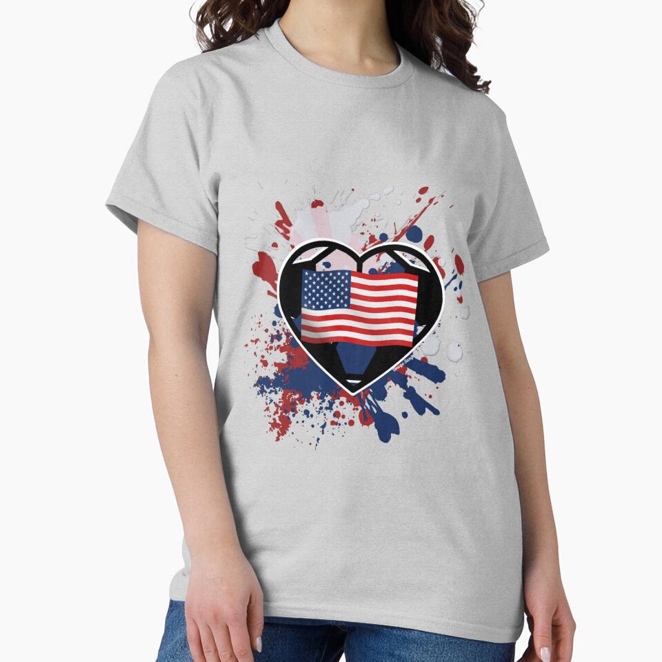 USA Flag Soccer Heart by artbyomega
