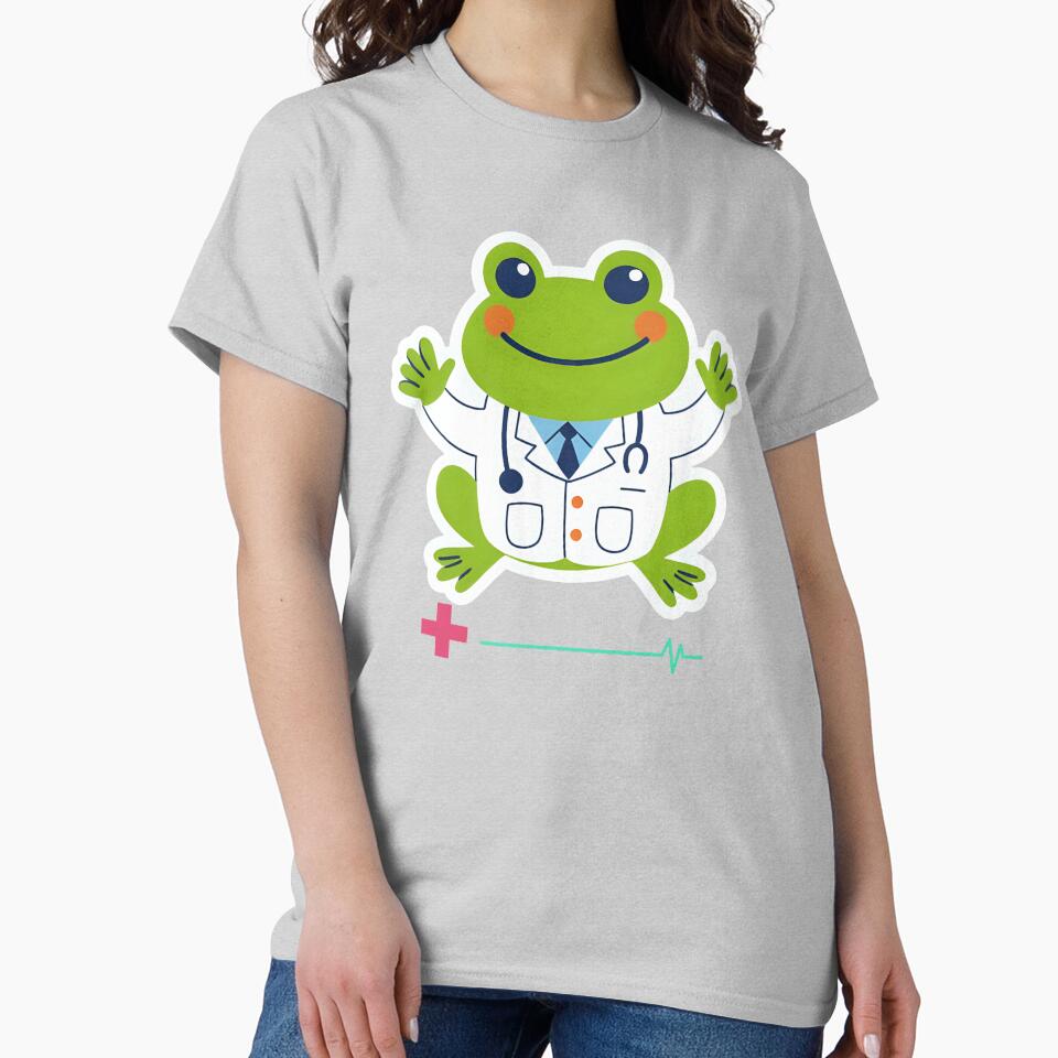 Cute Cottagecore Frog With Job Illustration by MarcelooArt T-Shirts, Hoodie, Sweatshirt | BlankRebels.com (Image 2)