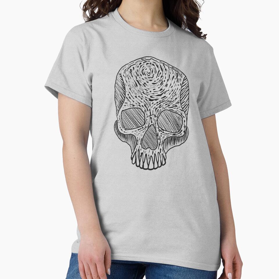 hand drawn skull by Muditha88 T-Shirts, Hoodie, Sweatshirt | BlankRebels.com (Image 2)