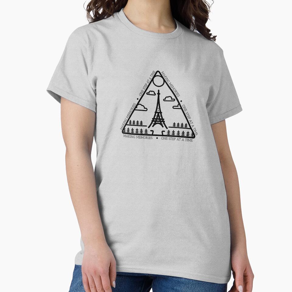 Minimalist Eiffel Tower Art - For Those Who Love Travel by ontenno-designs T-Shirts, Hoodie, Sweatshirt (Image 2)