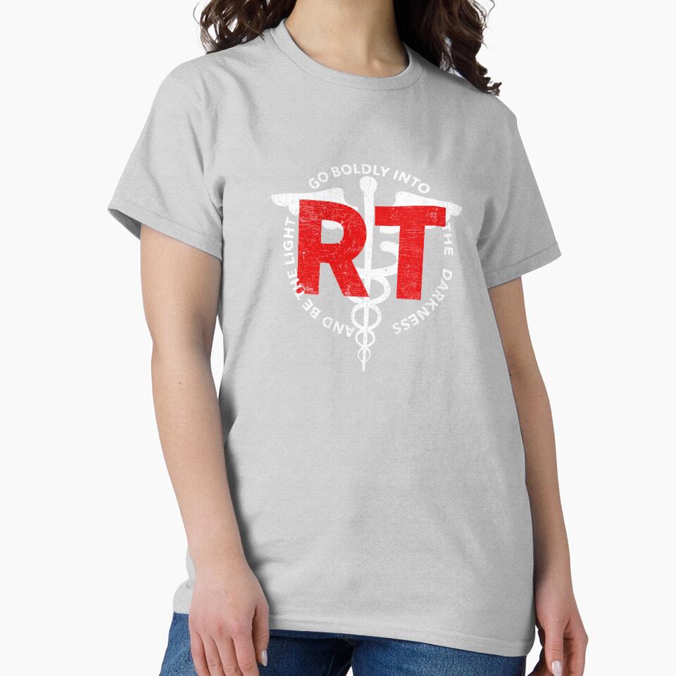 RT Respiratory Therapist Go Boldly Into The Darkness And Be The Light COVID 19 DISTRESSED VERSION by Dan Brady... (Image 2)