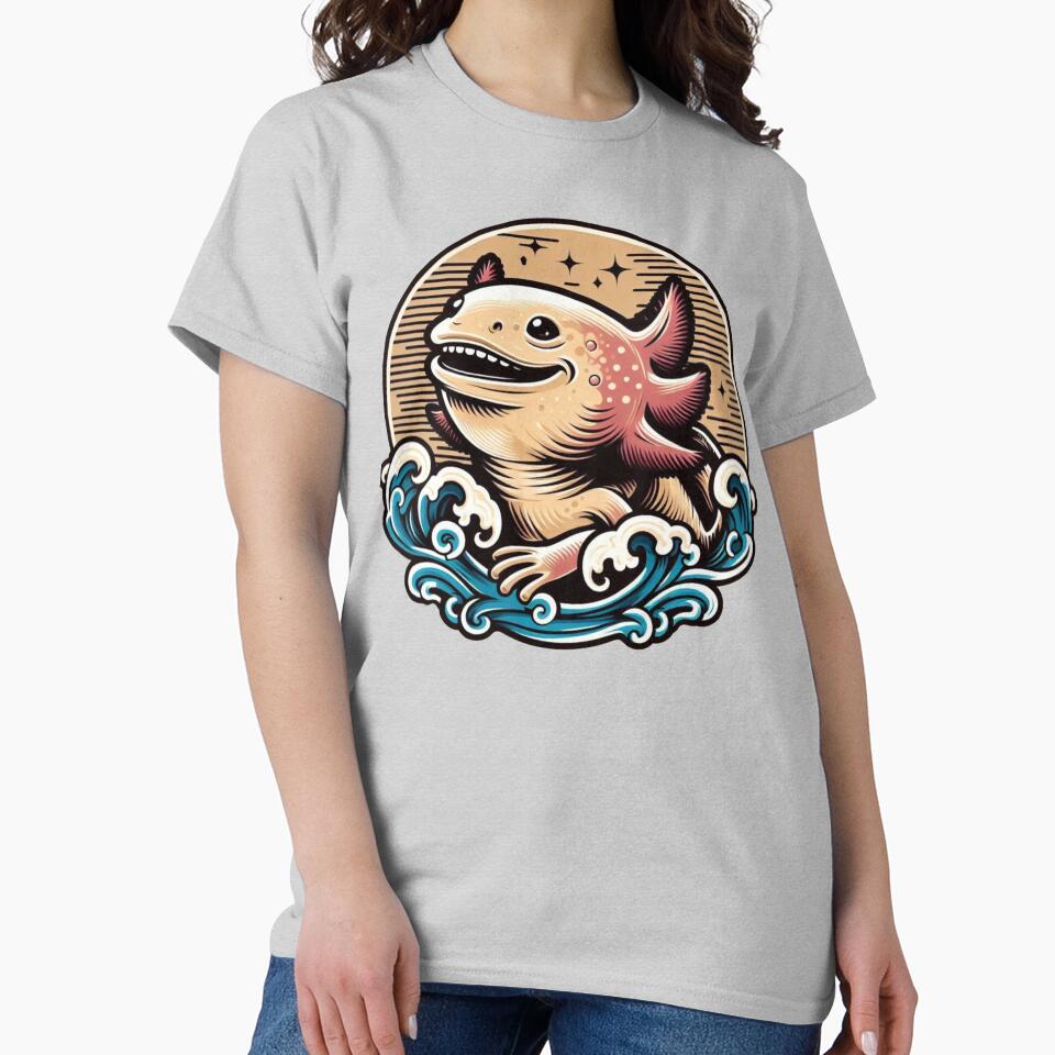 Happy Axolotl by KingCuppaDigitalArt T-Shirts, Hoodie, Sweatshirt | BlankRebels.com (Image 2)