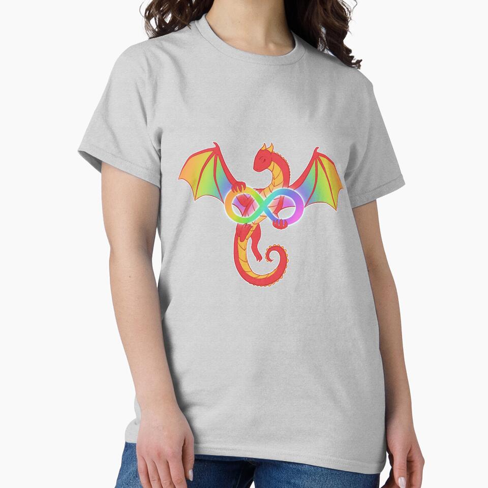 Autistic Dragon by DragonDecagon T-Shirts, Hoodie, Sweatshirt | BlankRebels.com (Image 2)