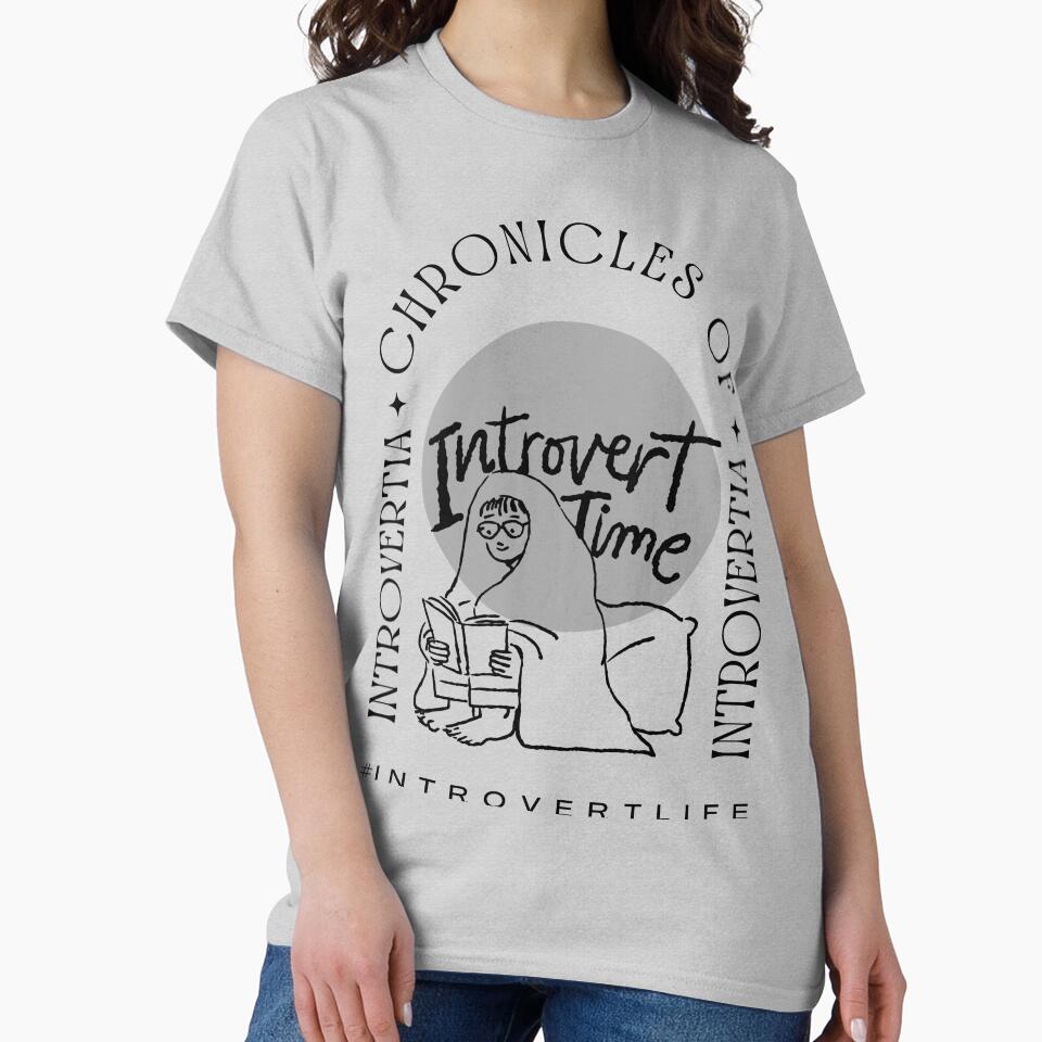 Chronicles of Introvertia black & white by TertlPeak by kaez T-Shirts, Hoodie, Sweatshirt | BlankRebels.com (Image 2)