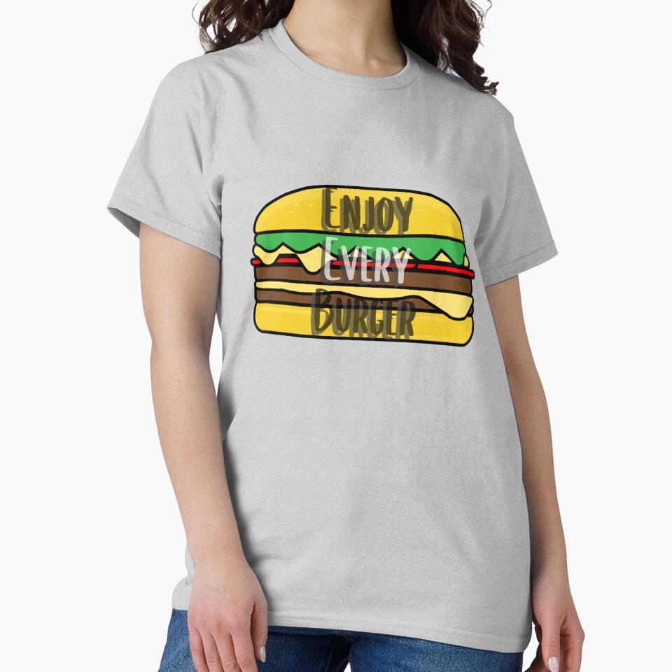 Enjoy Your Burger Sticker Design 2 by PositiveStudio T-Shirts, Hoodie, Sweatshirt | BlankRebels.com (Image 2)