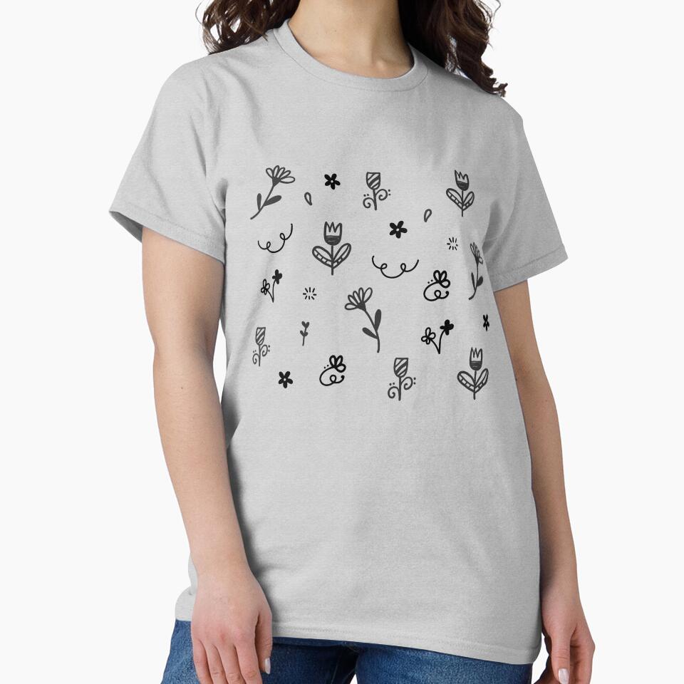 Doodle Flowers by shopBernadine T-Shirts, Hoodie, Sweatshirt | BlankRebels.com (Image 2)
