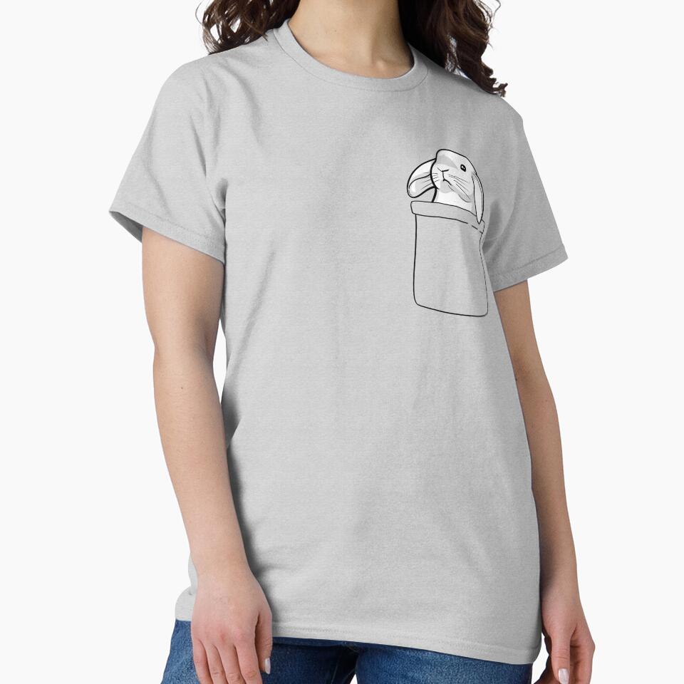 Cute Rabbit Pocket by underheaven T-Shirts, Hoodie, Sweatshirt | BlankRebels.com (Image 2)