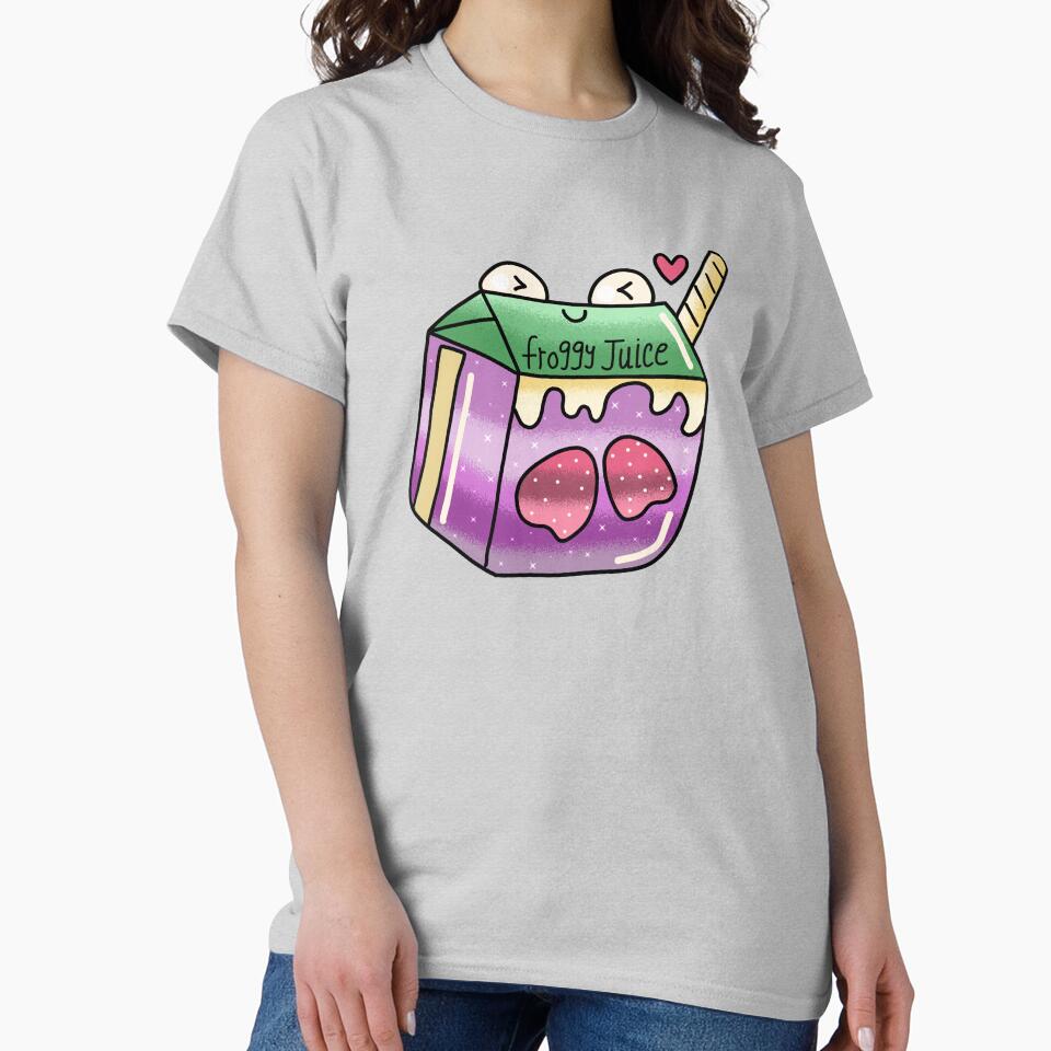Cute Kawaii froggy strawberry juice aesthetic by Quacktails T-Shirts, Hoodie, Sweatshirt | BlankRebels.com (Image 2)