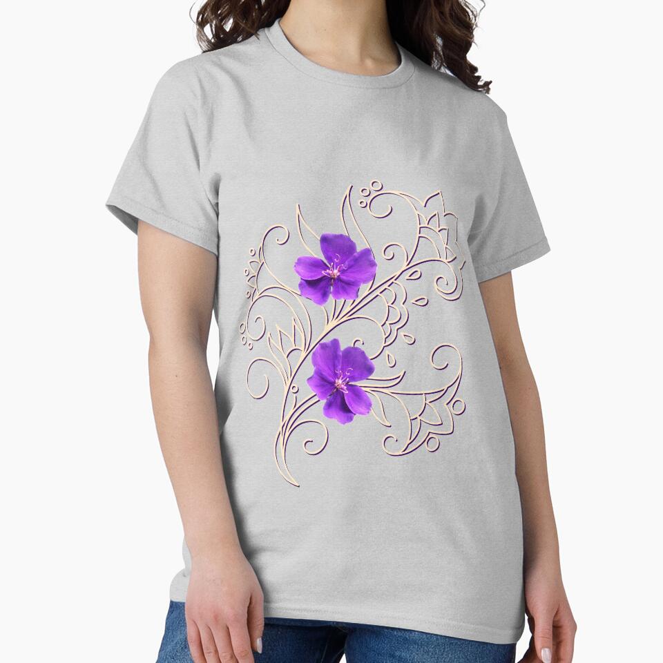two violets on gray by AlinNova T-Shirts, Hoodie, Sweatshirt | BlankRebels.com (Image 2)
