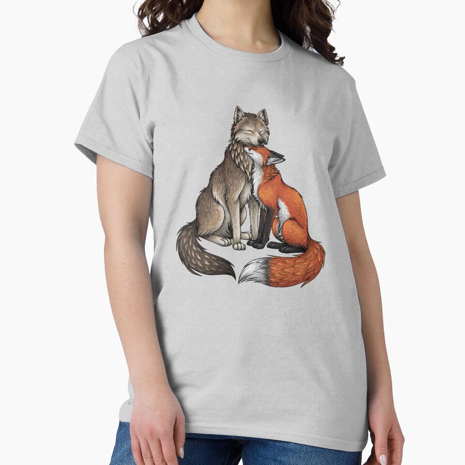 Wolf & Fox by lyndseygreen T-Shirts, Hoodie, Sweatshirt | BlankRebels.com (Image 2)