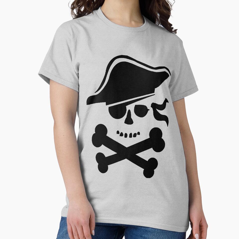 Pirate Skeleton Symbol by RagnarokDesigns T-Shirts, Hoodie, Sweatshirt | BlankRebels.com (Image 2)