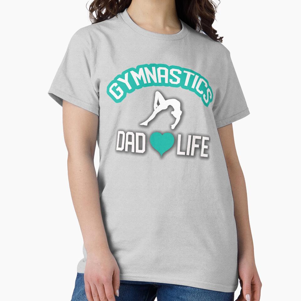 Gymnastics Shirt for Dad Gymnastics Dad Life by No-Leg-Bones Hoodie, Sweatshirt | BlankRebels.com (Image 2)