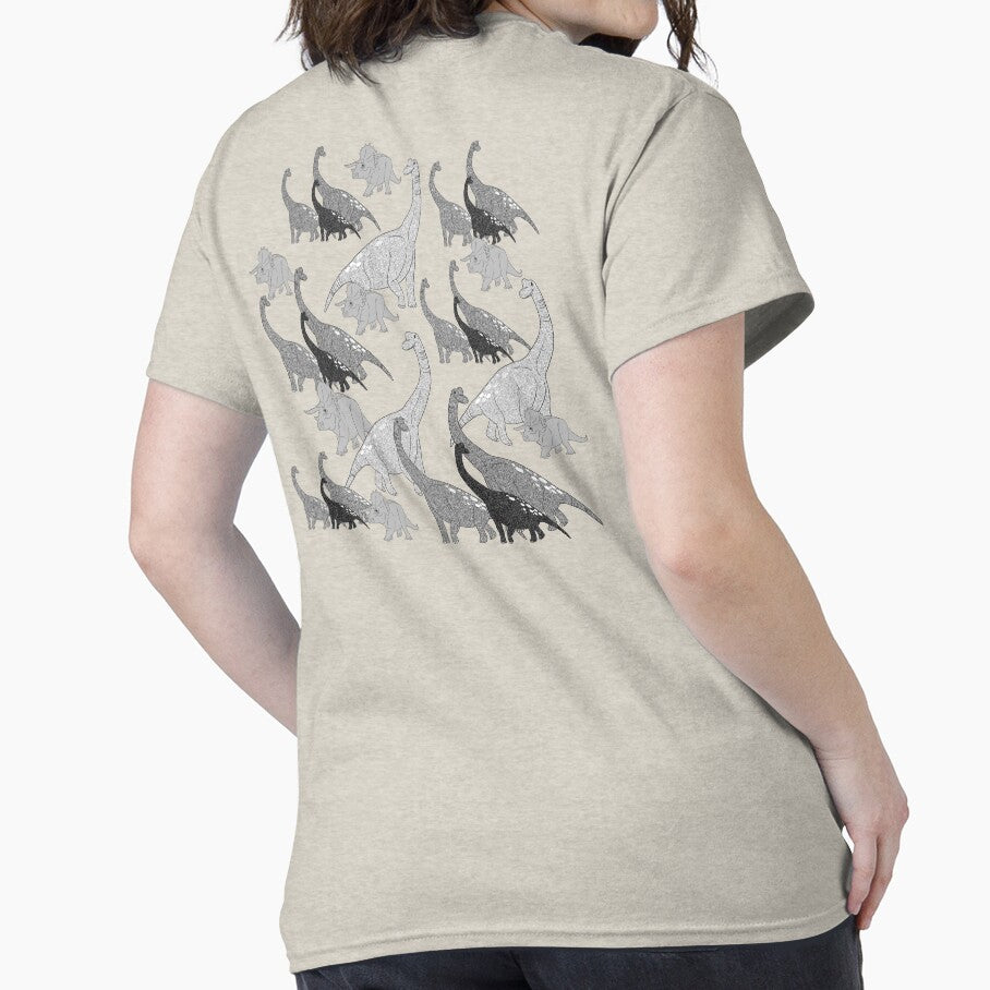 Lovely Brachiosaurus and triceratops are friends by Danggi Days! T-Shirts, Hoodie, Sweatshirt | BlankRebels.com (Image 2)