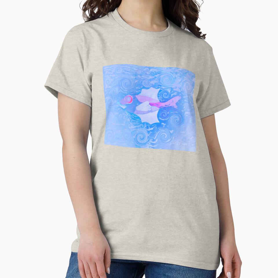 Bohemian Fish Hippie Vibes Coastal Boho Style Home Décor or Art 2 of 2 by Beachy
