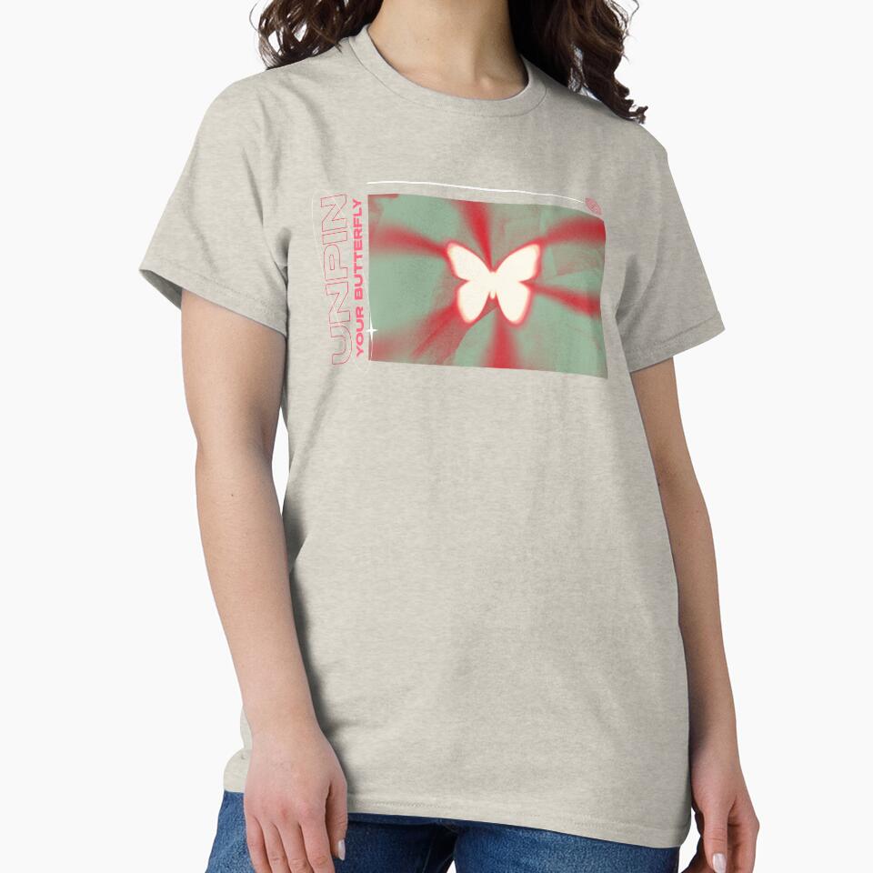 Unpin Your Butterfly Y2K Style Design by Yestertee T-Shirts, Hoodie, Sweatshirt | BlankRebels.com (Image 2)