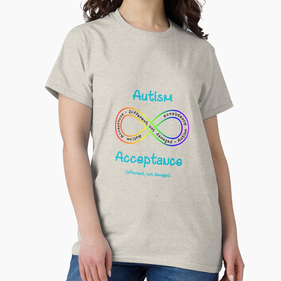 Autism Acceptance - Teal by emilyrosew1 T-Shirts, Hoodie, Sweatshirt | BlankRebels.com (Image 2)