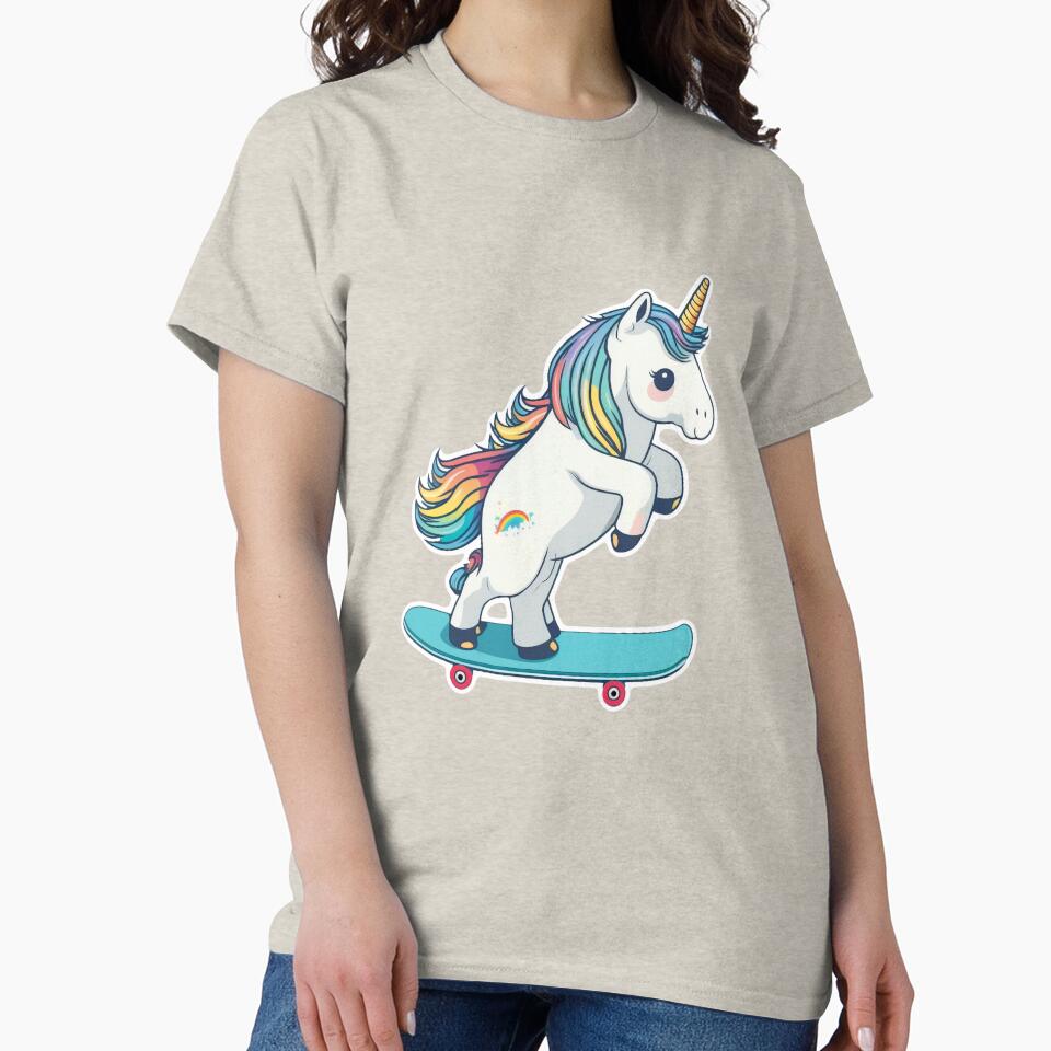 a unicorn skateboarding by shillzen T-Shirts, Hoodie, Sweatshirt | BlankRebels.com (Image 2)