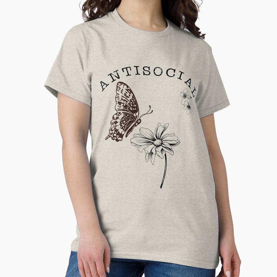 Antisocial Butterly by Katey1285 T-Shirts, Hoodie, Sweatshirt | BlankRebels.com (Image 2)
