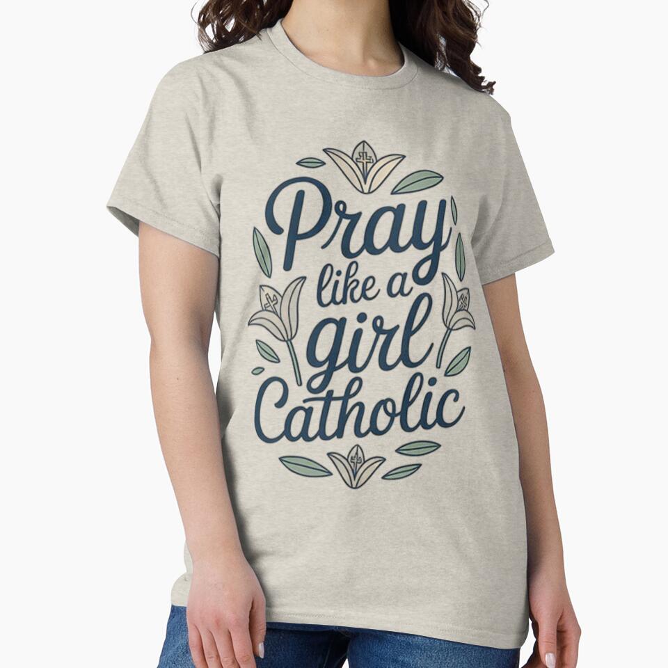 Pray like a Catholic girl – Inspirational typography related to the Christian faith by Tomasz  Siennicki... (Image 2)