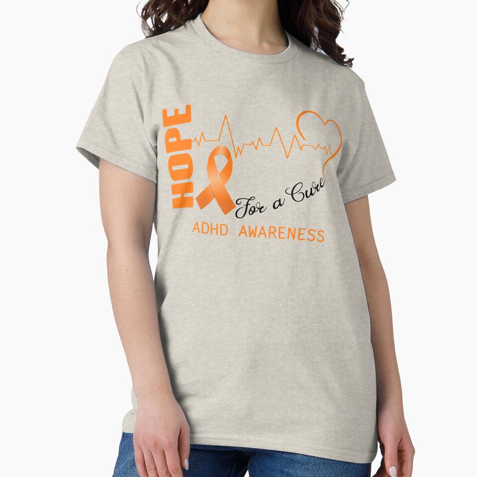 Hope For A Cure ADHD Awareness by frechettee T-Shirts, Hoodie, Sweatshirt | BlankRebels.com (Image 2)