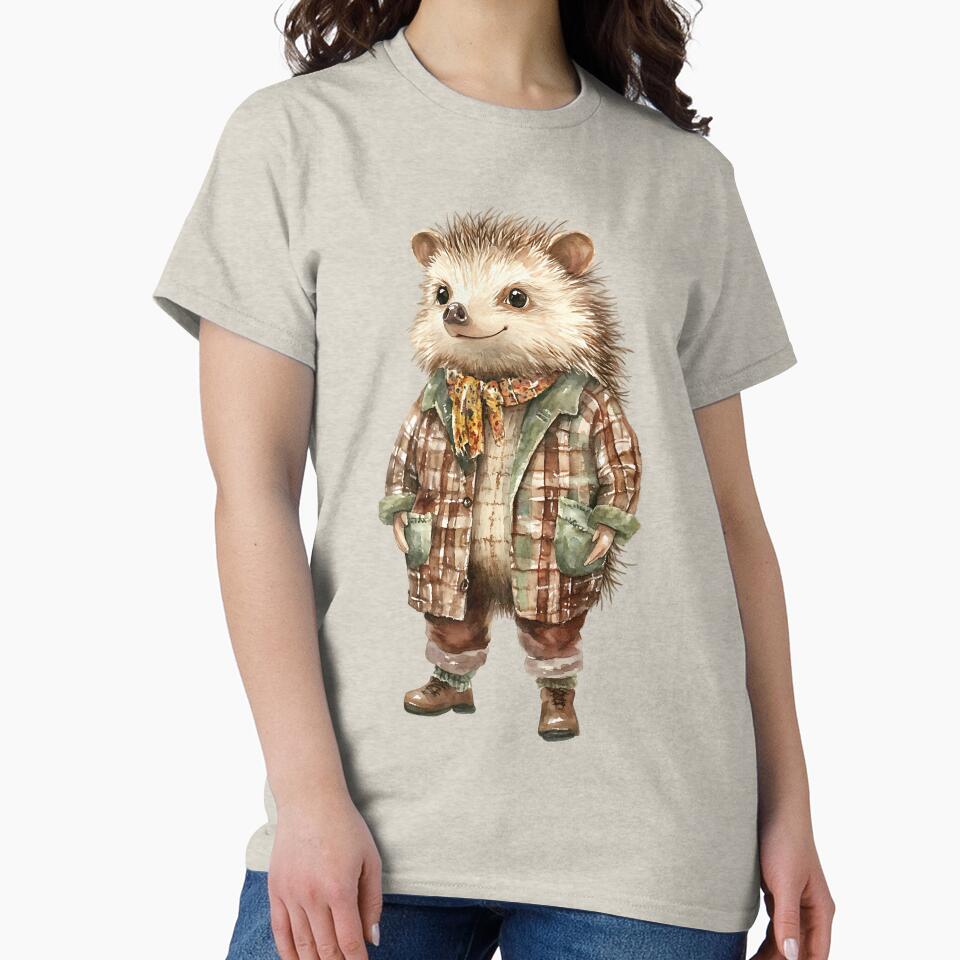 Cottagecore Hedgehog by bapupa T-Shirts, Hoodie, Sweatshirt | BlankRebels.com (Image 2)