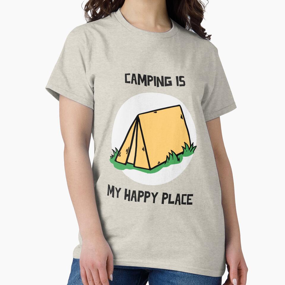 Camping Is My Happy Place Design by Artpace T-Shirts, Hoodie, Sweatshirt | BlankRebels.com (Image 2)