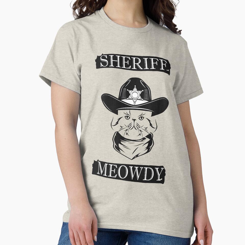 Meowdy - Sheriff Meody - Funny Mashup Between Meow and Howdy - Cat Meme - vintage cat by YourTypicalMood... (Image 2)