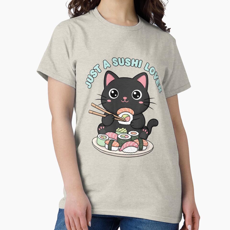 Just a Sushi Lover by dudelinart T-Shirts, Hoodie, Sweatshirt | BlankRebels.com (Image 2)