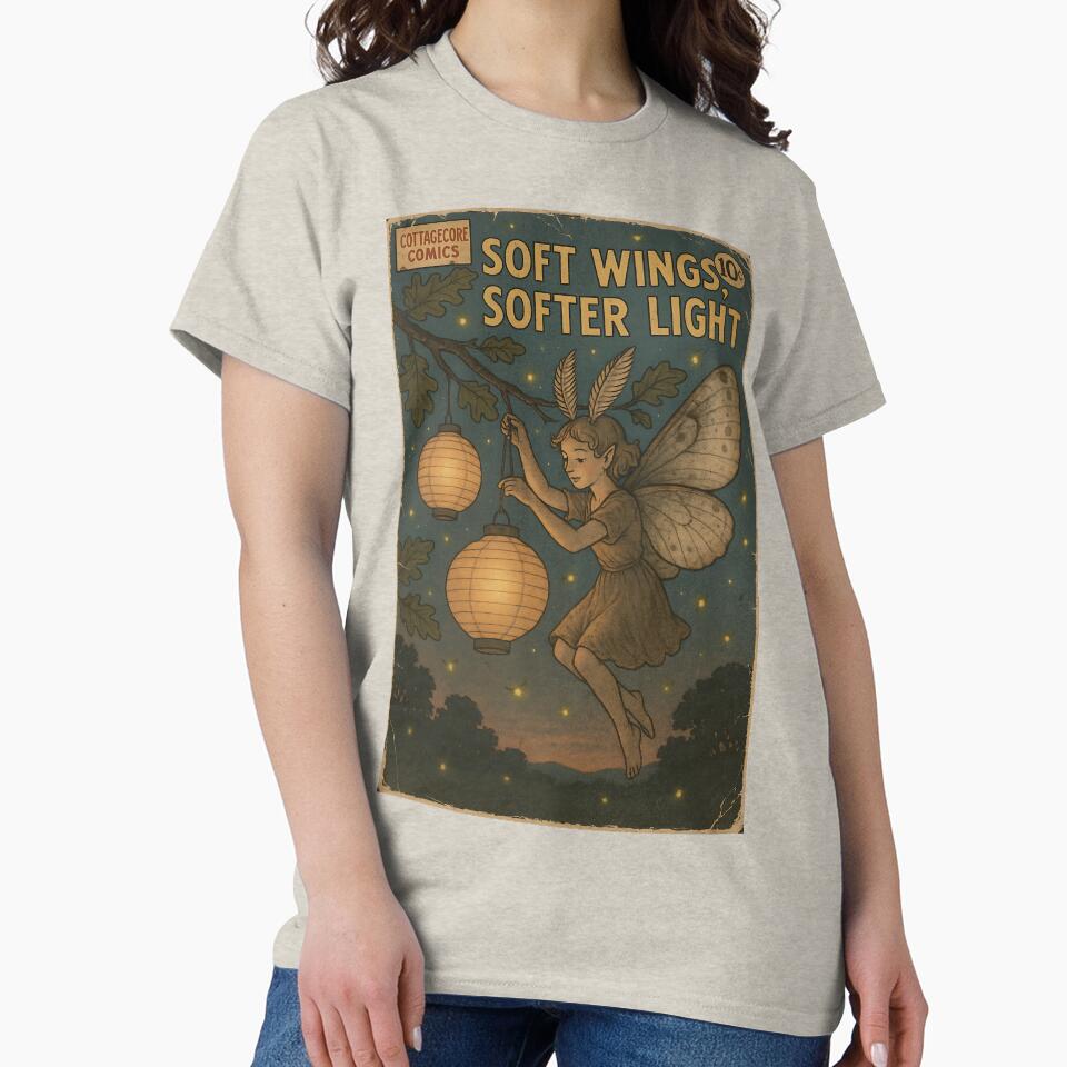 Nostalgic Cottagecore: Soft Wings Softer Light T-Shirts, Hoodie, Sweatshirt