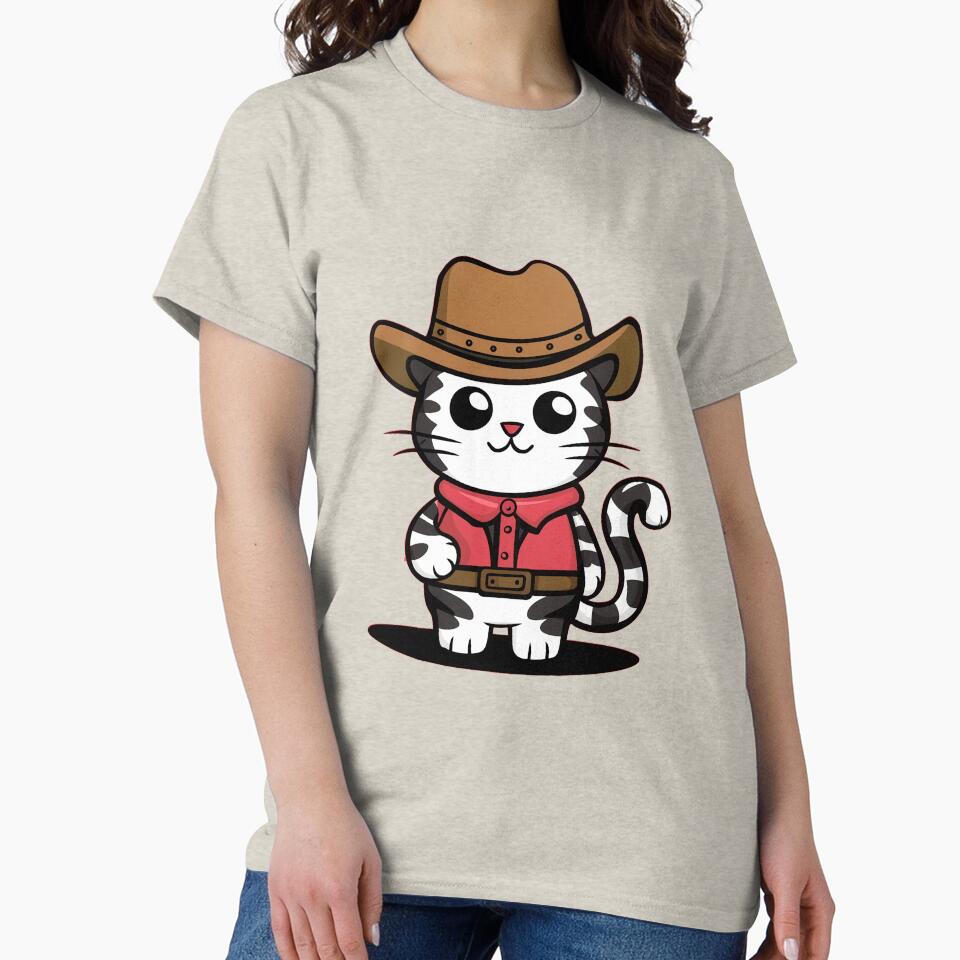 cute Meowdy Cowboy Cat by 90's Misaki T-Shirts, Hoodie, Sweatshirt | BlankRebels.com (Image 2)